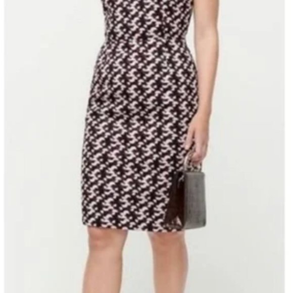 👗BNWT J Crew Portfolio dress in geometric print (size 8) ✨ - Picture 5 of 6